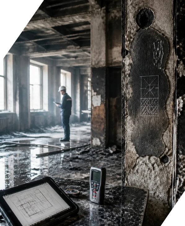 Обследование зданий после пожара в Саратове от 15350 р. | ЭкспертизаРоссия