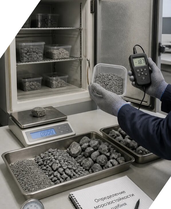 Определение морозостойкости щебня в Саратове от 3582 р. | ЭкспертизаРоссия